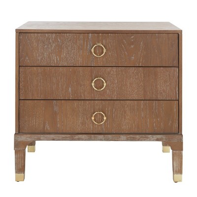 Lorna 3 Drawer Nightstand  - Safavieh