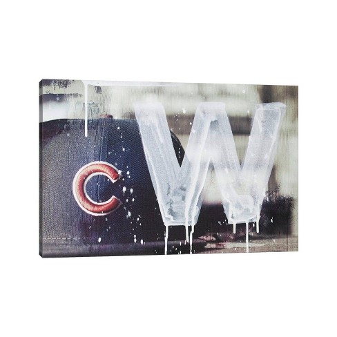 Chicago Cubs W Flag Art Print Cubs Flag Wall Decor Chicago 