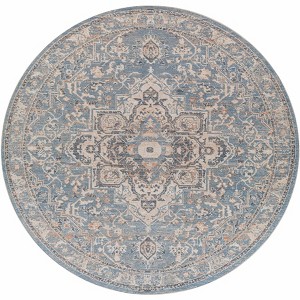 Hauteloom Buguey Cream&Blue  Area Rug - 1 of 4