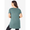 Roaman's Women's Plus Size Short-Sleeve V Neck Ultimate Tunic - 3 of 4
