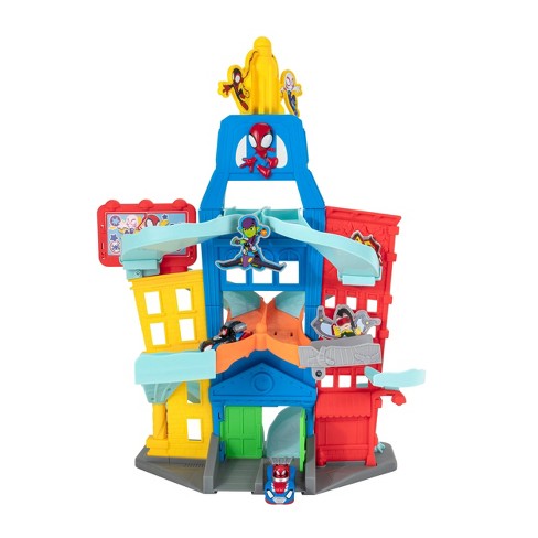 Spidey And His Amazing Friends Spider Crawl-r 2-in-1 Deluxe Headquarters  Playset : Target