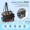 Luupatchy Clear Tote Bag - 12x12x6, Durable PVC with Organized Pockets, Versatile for Events, Beach & Shopping, Semi-Black - 4 of 4