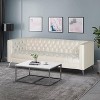 NicBex 86.75 Inch Tufted 3-Seater Sofa Couch with Iron Legs for Living Room,Office,Apartment - 2 of 4
