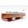 Chris Craft Triple Cockpit Model Ship with Display Case – 15 Inch Height By Old Modern Handicrafts - 3 of 4