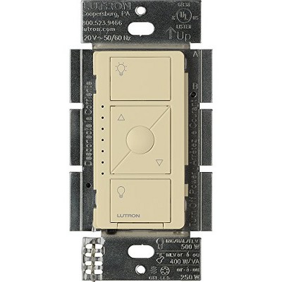 Lutron Caséta Smart Dimmer Switch for ELV+ Bulbs, 250W LED, PD-5NE-BL, Black