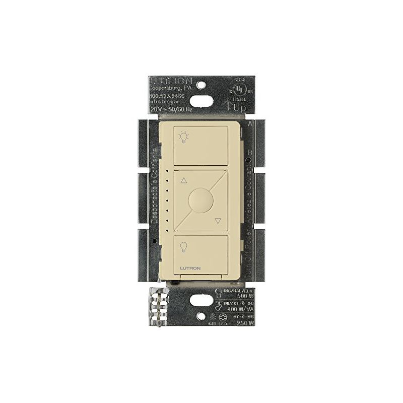 Lutron Caséta Smart Dimmer Switch for ELV+ Bulbs, 250W LED, PD-5NE-BL, Black, 1 of 10