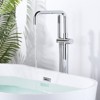 WOWOW Single-Handle Freestanding Tub Faucet Floor Mounted with Hand Shower - 3 of 4