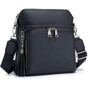 Crossbody Purse for Women Vegan Leather Medium Crossbody Wallet Bag for Travel Women Shoulder Handbags - 1 of 4