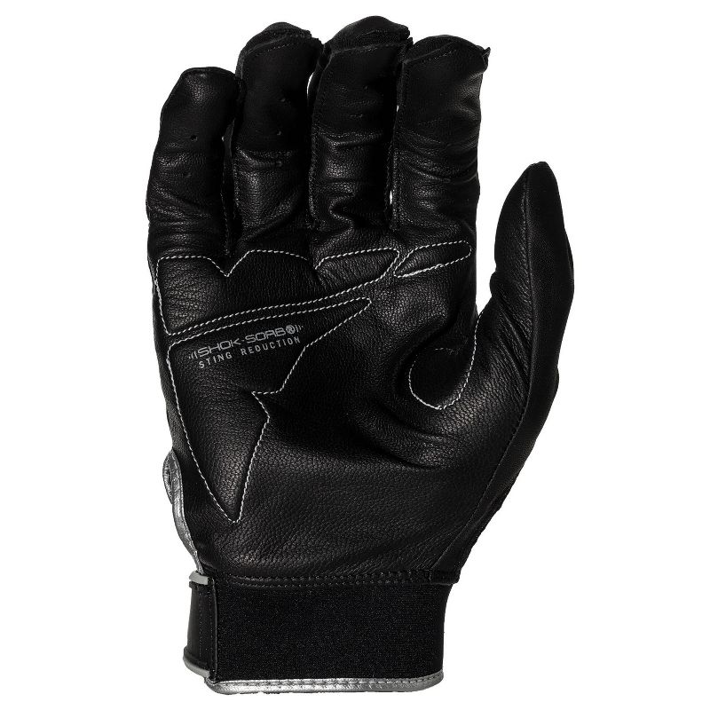 Franklin Sports Adult Shok-Sorb X Batting Gloves Black - L, 2 of 4
