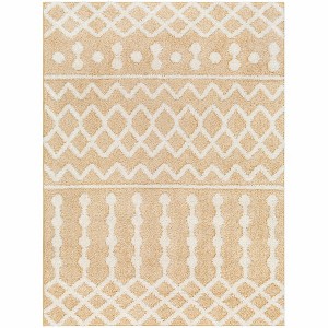 Hauteloom Ilyas Camel Plush Area Rug - 1 of 4