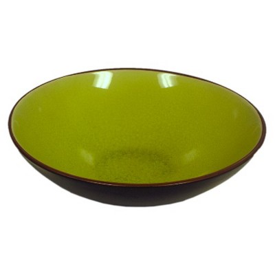 BigKitchen Green Porcelain 7 Inch Crackled Glass Large Serving Bowl