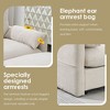 CAVINAS 96.5" L-Shaped Sectional Sofa,4-Seater Cloud Couch Sectional with Storage Ottoman,2 USB Ports and Adjustable Phone Holder - 4 of 4