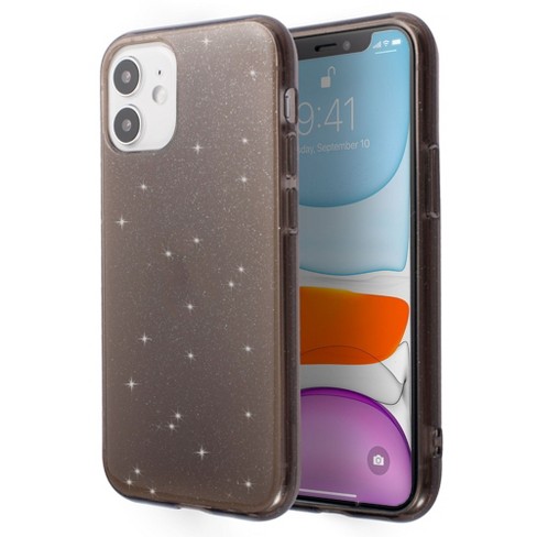Insten Glitter Case For Iphone 12 Mini 5 4 Soft Tpu Sparkle Protective Cover Crystal Clear Black Target