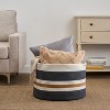 Cotton Round Laundry and Storage Basket - M - 3 of 4