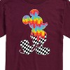 Men's - Disney - Mickey Checkered and Rainbow Silhouette Short Sleeve Graphic T-Shirt - 2 of 4
