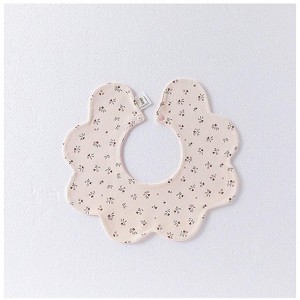 MyKids-Usa Adorable Simple Pattern Cotton Snap-on Flowers Shaped Bib - 1 of 2