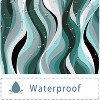 LunaLulinlk Green Abstract Shower Curtain - 4 of 4