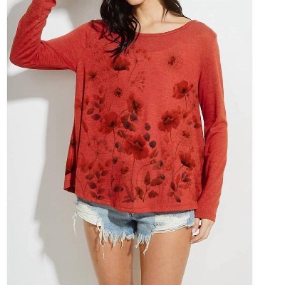 Women's Flower Print Top - Phil Love