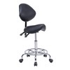 Ridstar Rotatable Hydraulic Ergonomic Tilting Chair with Backrest & Footrest for Medical Hospital Clinic Dental-Black - 2 of 4