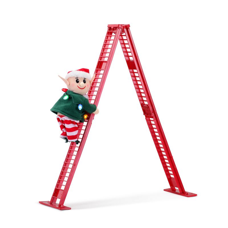 Mr. Christmas 17" Tabletop Super Climber Animated LED Musical Christmas Decoration, 1 of 5
