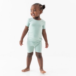 Kyte Baby Short Sleeve Pajamas in Sage - 1 of 4