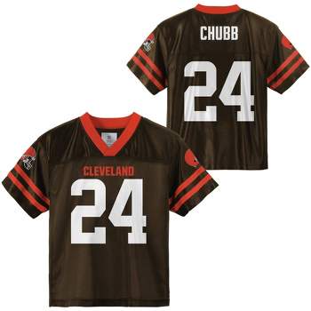 NFL Cleveland Browns Toddler Boys' Short Sleeve Chubb Jersey