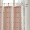 LunaLulinlk Cotton Jacquard Pom Pom Shower Curtain - 4 of 4