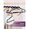 Racxily 60 Pack, Premium Clothes Hangers Non-Slip Felt Hangers, Sturdy Black Hangers Heavy Duty Coat Hangers, Durable Suit Hangers - 3 of 3
