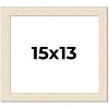 PosterPalooza | 15x13 Wide Barnwood Picture Frame, UV Acrylic, 6 Finishes - Grey, Brown, White, and Black - 2 of 4