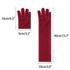INSPIRE CHIC Women's Long Sleeve Velvet Opera Gloves - 2 of 4