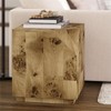 Moxie Coffee and End Table, 3 pc Set, Burl Veneer - 3 of 4