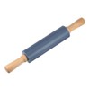 Unique Bargains Silicone Smooth Wooden Handle Non-Stick Kitchen Rolling Pin - 3 of 4