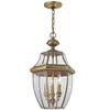 Livex Lighting Monterey 3 - Light Pendant in  Antique Brass - 3 of 4