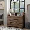 miBasics Dovecalm Transitional 6 Drawer Dresser with Shelf - image 2 of 4