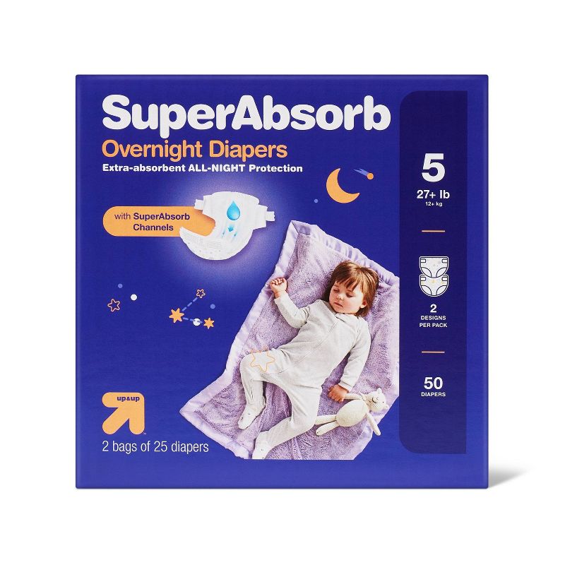 Disposable Overnight Diapers Pack - up & up™, 1 of 11