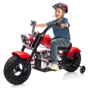 Kids Electric Off-Road Dirt Bike,36V Motorcycle with Top Speed of 16.5 Mph, Spring Suspension, Led Lights, Music Player, for Teens - 1 of 4