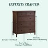 Walker Edison Easy Assembly Solid Wood 5 Drawer Spindle Chest - 3 of 4