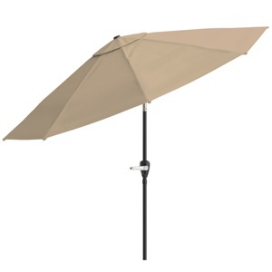 Nature Spring 10-ft Easy Crank Patio Umbrella with Auto Tilt - Vented Canopy for Deck, Balcony, Backyard, or Pool - 1 of 4