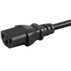 Monoprice Power Cord - 4 Feet - Black | NEMA 5-15P to IEC 60320 C13, 18AWG, 10A/1250W, 3-Prong - image 4 of 4