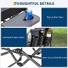 Oversized Directors Camping Chair, Portable Camping Chair, Lightweight Aluminum Folding Chair with Side Table and Pocket, for Outdoor Camping,Picnic - 4 of 4