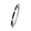 Ross-Simons 0.50 ct. t.w. Black and White Diamond Eternity Band in 14kt White Gold - 3 of 4