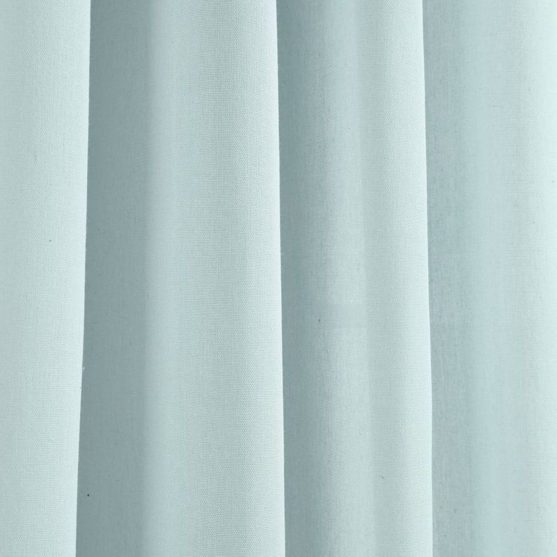 Set of 2 (84"x52") Faux Linen Grommet Window Curtain Panels - Lush Décor, 4 of 8