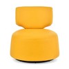 29.13" W Swivel Chair With 360° Silent Rotating Base Modern Accent Round Swivel Barrel Chairs, Wide Swivel Chair - 2 of 4