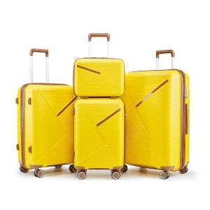 YONWAY 4 Piece Luggage Set, Lightweight Expandable Carry-On Set, with TSA Lock & Mute Spinner Wheels - 1 of 4