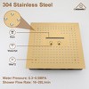 CASAINC 4-Spray Dual Shower Heads 16 Inches Ceiling Mount Fixed and Handheld Shower Head 64 Color Lights 2.5 GPM - 3 of 4