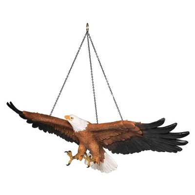 Flight of Freedom Resin Eagle Statue in Multicolor