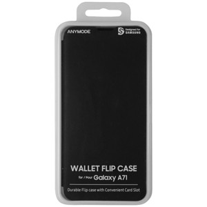 AnyMode Wallet Flip Case for Samsung Galaxy A71 - Black - 1 of 1