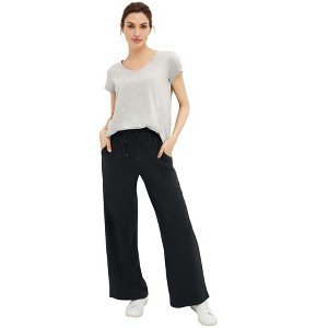 ellos Wide Leg French Terry Sweatpant - 1 of 4