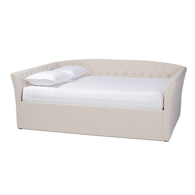 Queen Delora Upholstered Daybed Beige - Baxton Studio : Target