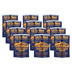 Cafe Du Monde French Roast Coffee - Case of 12/13 oz Bags - 1 of 4